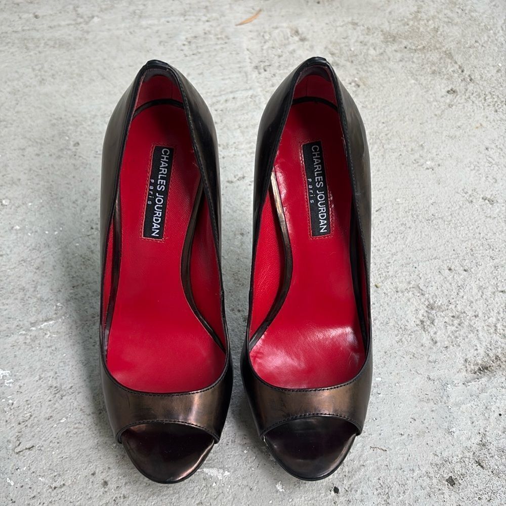 Charles Jourdan peep toe